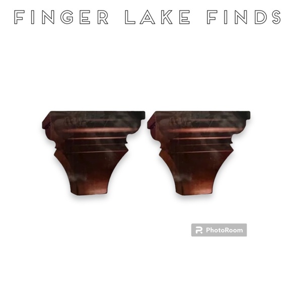 New Set of Two Espresso Wall Sconces - Picture 1 of 6